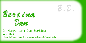 bertina dan business card